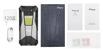US AU EU Stock Unihertz 8849 Tank 3 Rugged 5G Smartphone 32GB 512GB 23800mAh 120W Charger Dimensity 8200 200MP 120Hz Cell Phone
