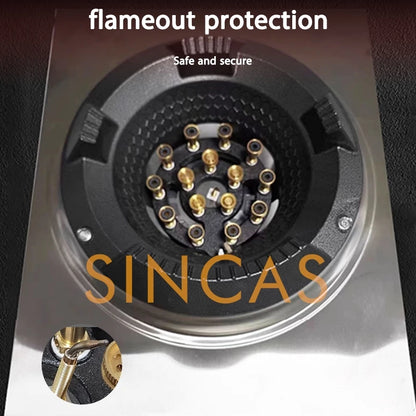 Fierce Fire Stove Commercial Liquefied Gas Stove,Single-Burner Energy-Saving Stir-Fry Stove Restaurant With Flameout Protection