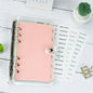 A5 A6 A7 Pink Black  Index Divider Cute 6 Holes For Binder Planner Notebook Stationery Notebook Paper Divider Accessories