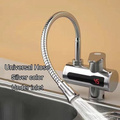 DMWD Tankless Electric Hot Water Heater Universal Hose Faucet Kitchen Instant Heating Tap Water Heater LED Temperature Display