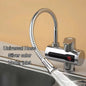 DMWD Tankless Electric Hot Water Heater Universal Hose Faucet Kitchen Instant Heating Tap Water Heater LED Temperature Display
