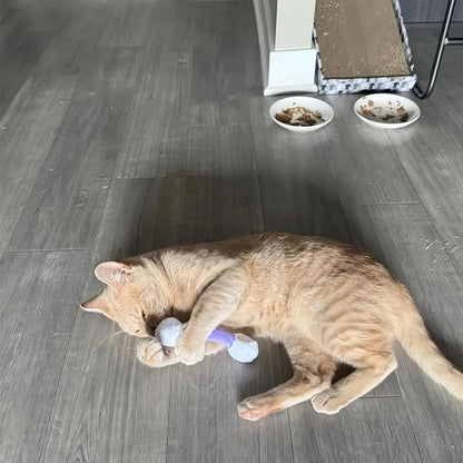 New Soft Q Tip Cat Self-Play Giant Swabs Shape Cotton Swab Shape Cat Durable Bite-Resistant Interactive Cat Indoor Cats