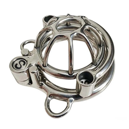 Custom Titanium Chastity Cage With Anti Slip Hoop Chastity Band S Scew Metal Chastity Device BDSM Bondage Anti Escape Cock Lock