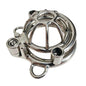 Custom Titanium Chastity Cage With Anti Slip Hoop Chastity Band S Scew Metal Chastity Device BDSM Bondage Anti Escape Cock Lock