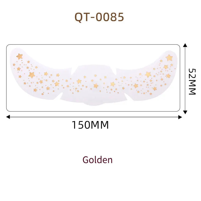 1pc Hot Stamping Freckles Makeup Sticker Metallic Radiation Golden Silver  Fake Freckles Temporary Tattoo Stickers Face Makeup