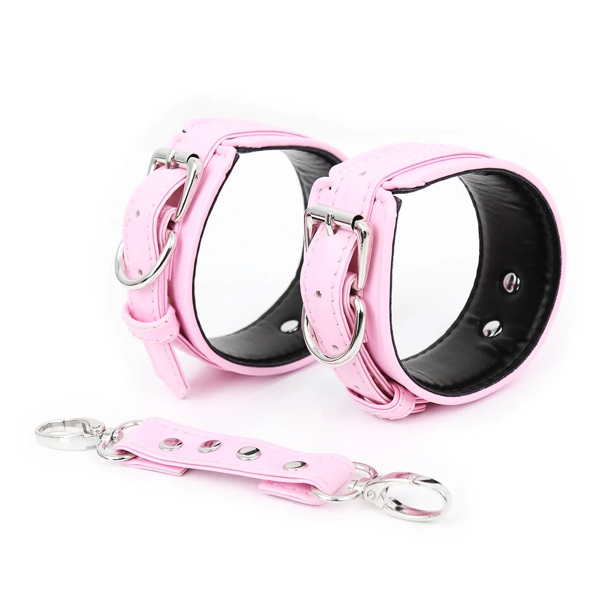 Professional BDSM Red Leather Harness Set Collar Handcuffs Restraint Kit for Women Slave Role Play Fetish Gear Adult Game Toy