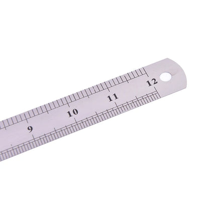 30cm  METAL RULER Stainless Steel Straight Edge Drawing Cutting Non Skid Back