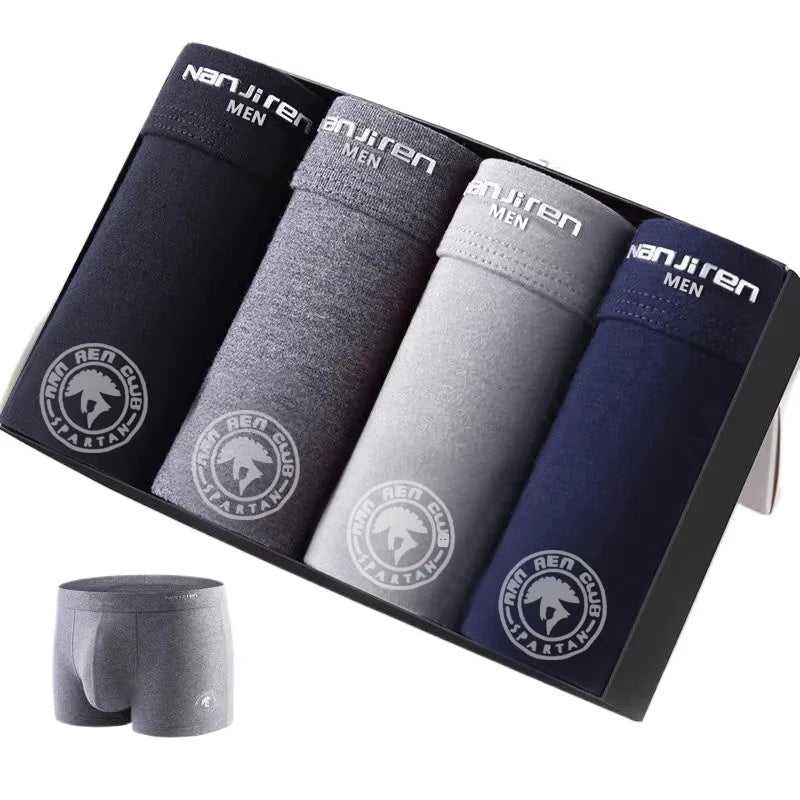 Plus Size Men Underwear Boxer Brand Man Underpants Solid Shorts Cotton Boxer Home Middle Male Boxer Shorts Sexy L-6xl