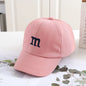 Children's Kids Baseball Cap for Girl Boy Spring Summer Baby Sun Hat M Letter Embroidered Toddler Peaked Caps кепка 아기모자