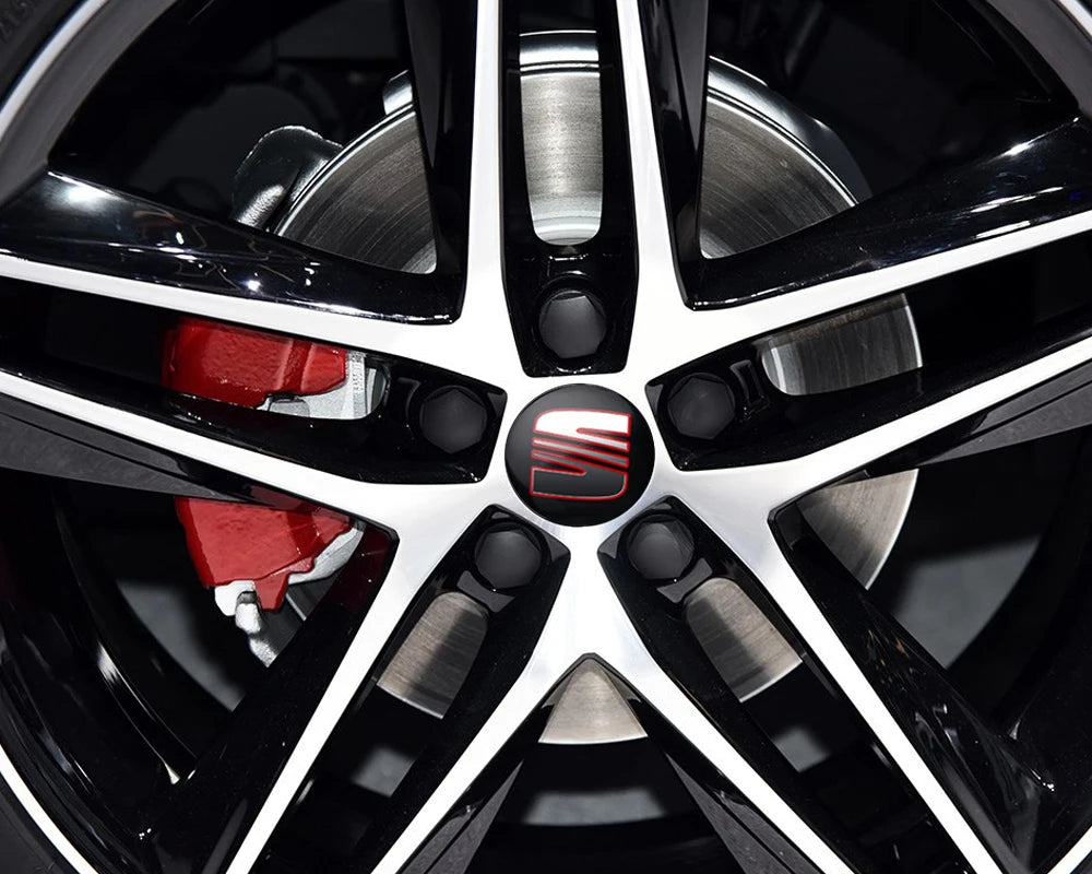 4Pcs 55/56/63mm Car Wheel Tire Center Emblem Cover Hub Caps Sticker for seat cupra Ateca Leon 6f 6j FR Mk2 Mk3 5f 1p lbiza Exeo