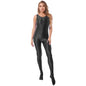 Women's Sleeveless Full Body Bodysuit Glossy Jumpsuit Gymnastics Fitness Swimming Leotard Pole Dance Costume Clubwear Lingerie