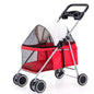 Outdoor Portable Folding Pet Stroller Small Cat Dog Rabbit Hamster Lightweight Vehicle Compatible Carrier Pet Trolley