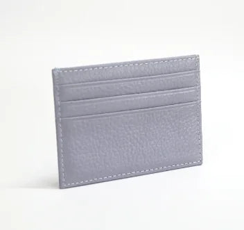 Custom Company Logo Cowhide Card Holder Woman Man Fashion Slim Mini Card Bag Genuine Leather Engrave Name Luxury Casual Purse