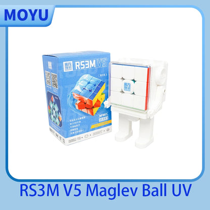 [SaoCube] MoYu RS3M V5 3X3 Magnetic Magic Speed Cube Stickerless Professional Fidget Toys SaoCube RS3 M V5 Cubo Magico Puzzle