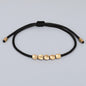Handmade Tibetan Copper Bead Bracelet Buddhist Braided Cotton Luck Rope Bracelet Good Luck Success Amulet Women Men Vintage
