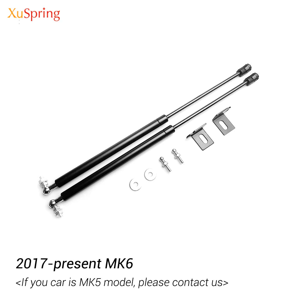 For VW Polo 2019-2025 AW MK6 Refit Bonnet Hood Gas Spring Shock Lift Strut Bars Support Hydraulic Rod Car-styling