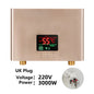 110V 220V Instant Water Heater Kitchen Bathroom Wall Mounted Electric Water Heater Hot Water Shower with LCD Temperature Display