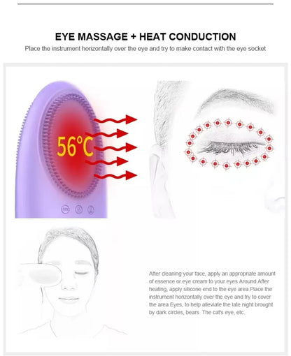 Beauty Massage Tool for Face and Neck Facial Tool Metal Rolling Head Facial Clean and Massage Roller