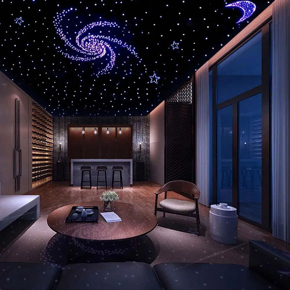 RGBW 1/2/4 split machine Car Roof Star Light APP Control Fiber Optic Star Ceiling Light Starry Sky ceiling for Car Home