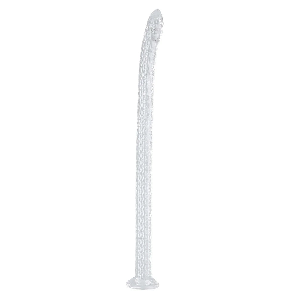 45-100cm Long Snake Monster Dildo Soft Anal Plug Giant Fantasy Clear Flexible Anus Massager Suction Cup Sex Toys For Men Women