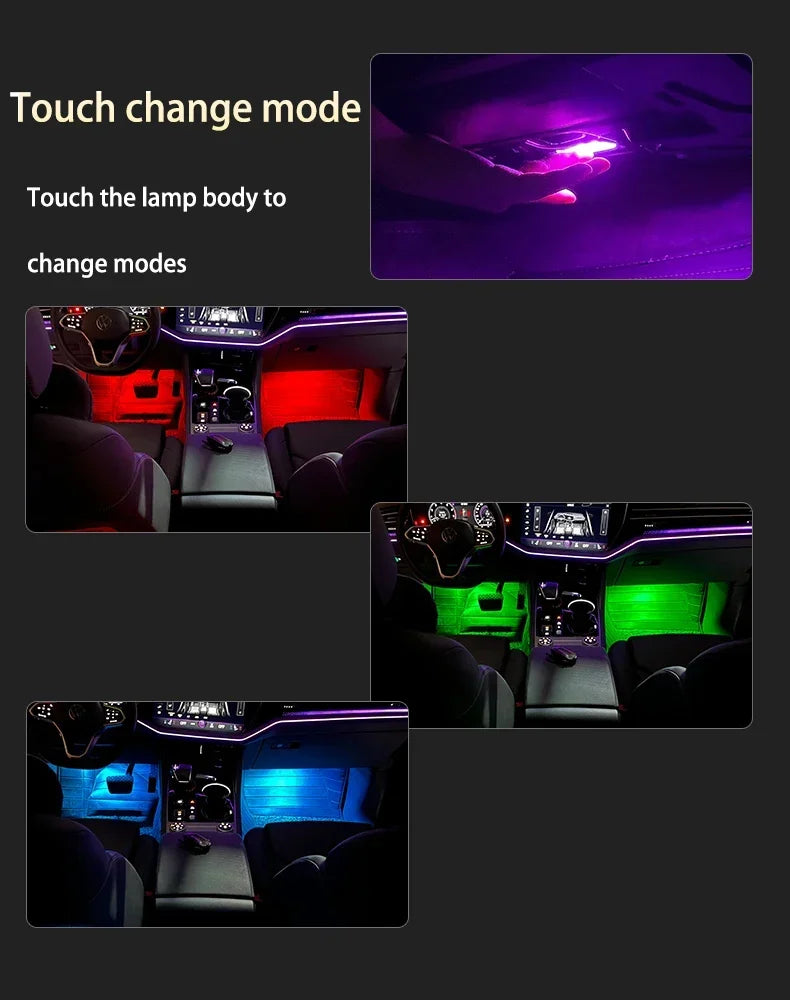 For Volkswagen VW Touareg Tiguan Passat Transporter Arteon Sharan EOS Jetta Scirocco Car Footwell Light Kit Interior Accessories