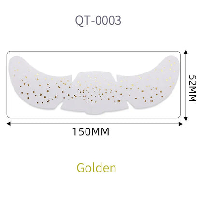 1pc Hot Stamping Freckles Makeup Sticker Metallic Radiation Golden Silver  Fake Freckles Temporary Tattoo Stickers Face Makeup