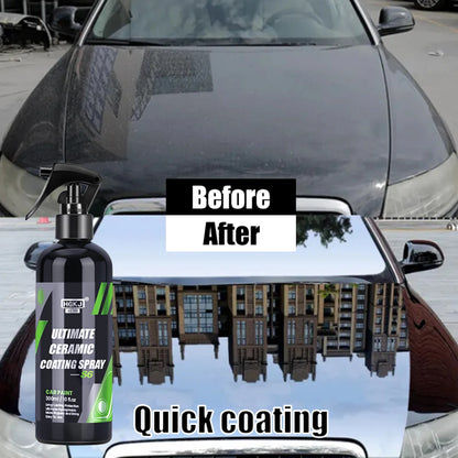 Ultimate nano ceramic coating. Car nano crystal spray. Brilliant gloss restoring crystal polish,protects paint, enhances shine