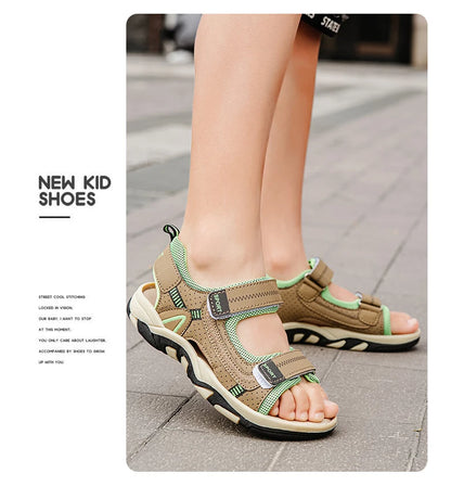 Breathable Children's Sandals Beach Shoes Boys Outdoor Sports For Kid's Girls Students Casual Sandals Anti-slip Flat Walking