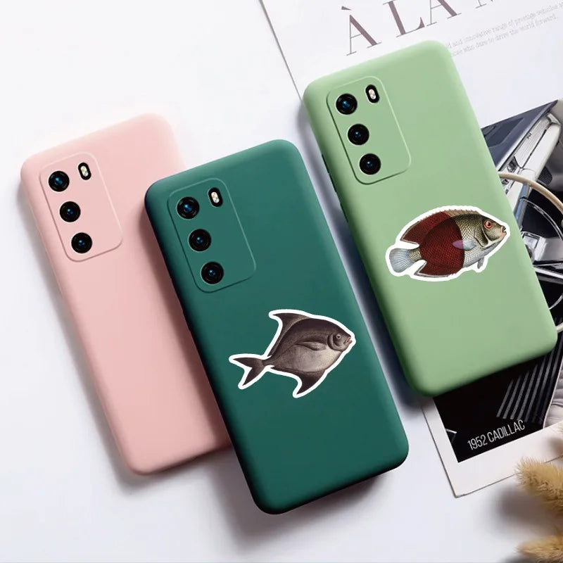10/25/50pcs Sea Fish Ocean World Stickers Cartoon for DIY Scrapbook Stationery Water Bottle Phone Laptop Guitar Decal Toy