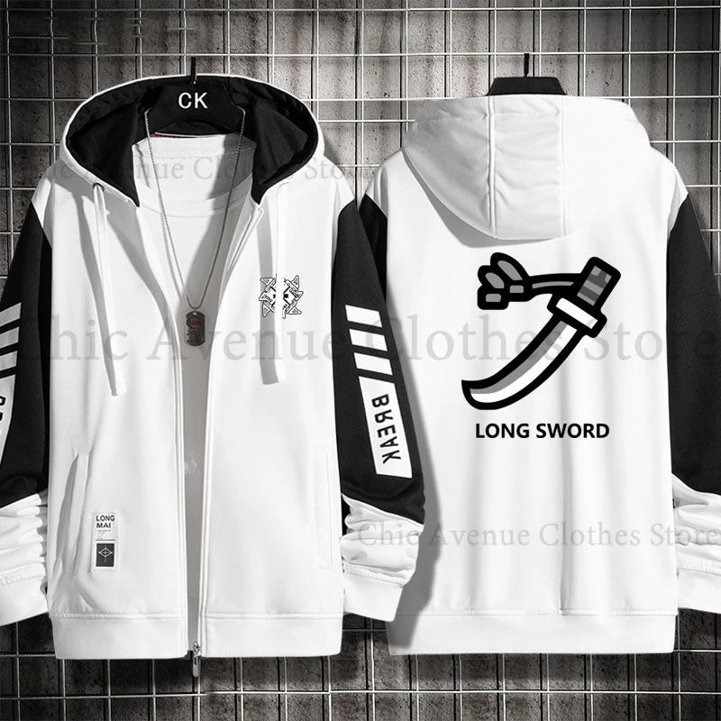Monster Hunter Print Hoodie for Men Women Hooded Zip-up Autumn Coat Long Sleeve Man Hoodie Hooded Shirt Casual Sweatshirts