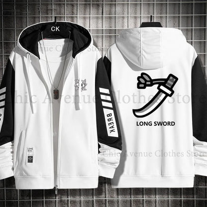Monster Hunter Print Hoodie for Men Women Hooded Zip-up Autumn Coat Long Sleeve Man Hoodie Hooded Shirt Casual Sweatshirts