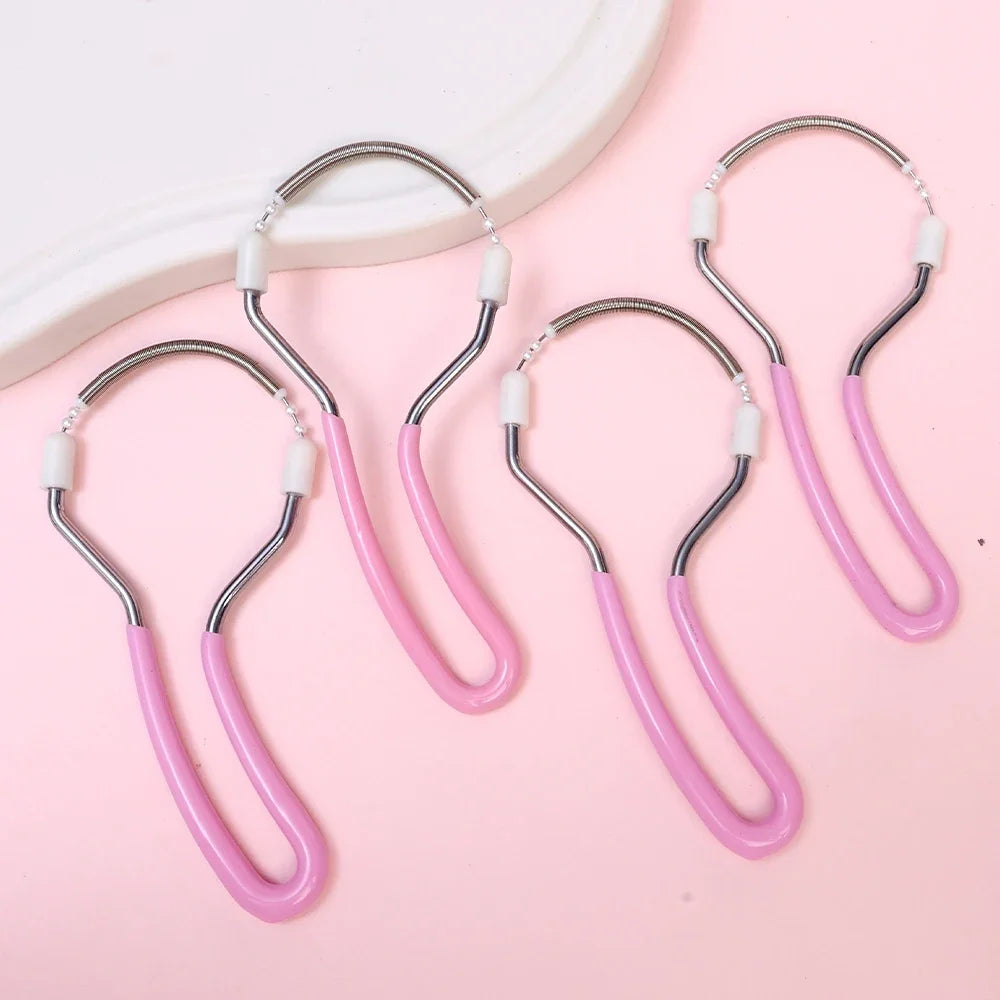Face Epilator Fine Hair Fetal Hair Manual Spring Facial Hairs Removal Painless Remove Unwanted Hair on Upper Lip Chin Neck Tools