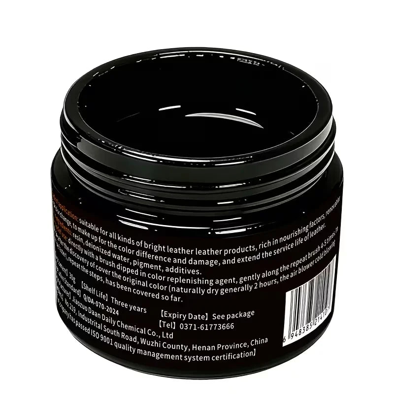 Leather Recoloring Balm, Brown Leather Dye for Shoes, Furniture & Bags（30g）