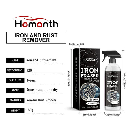 Universal Vehicle Rust Treatment Spray Dissolve Old Rust Prevent Re-rust Ideal For Car Detailing Garage Home Metal Cleaning Work