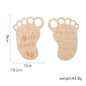 2Pcs Baby Wooden Balloon Milestone Cards Photography Accessories Baby Photography Shooting Props For Newborn Birthing Gifts