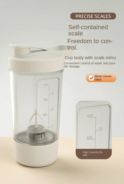 New Detachable Electric Mixing Cup Electric Protein Powder Shaker Cup USB Rechargeable Reusable Suitable For Lndoor/Outdoor Use