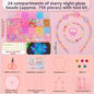 24 Grid DIY Handmade Beaded Kit Acrylic Creative Beads Bracelet Making Kit Cute Kawaii DIY Jewelry Making Kit Educational Craft