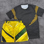 Summer Charles Oliveira MMA Yellow Edition Boxing Fighting Tee Shorts Men Quick-Dry Jersey Wrestling Running Sweat Absorbing Set