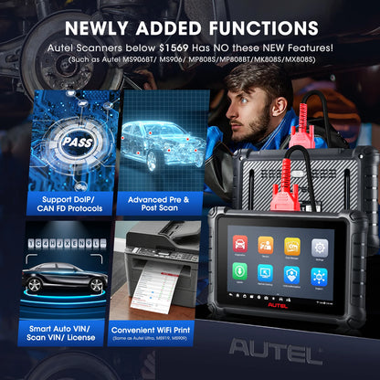 Autel MaxiCheck MX900 Automotivo Diagnostic Tool MK900 CAN FD/DoIP Bi-directional OBD2 Scanner Tools Upgraded of MX808S MK808S