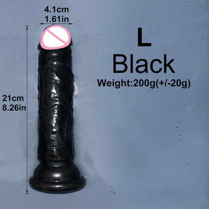 Cheap Realistic Butt Plug Jelly Dildo 5 Sizes Man Women Anal Sex Toys Gay Suction Cup Big Dick Soft Masturbators Small Penis