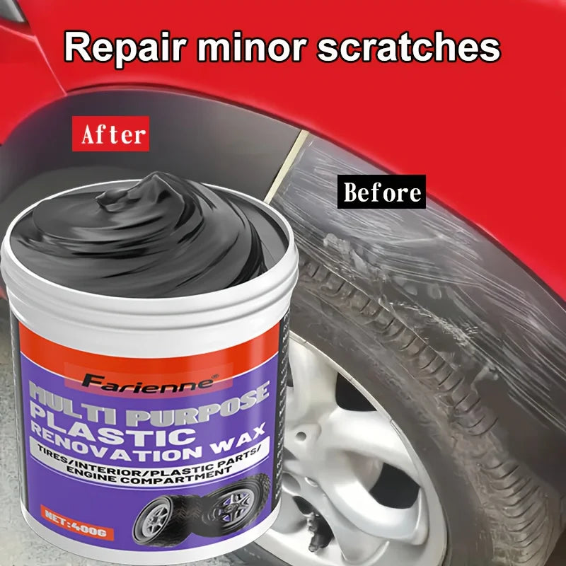 All-In-One Plastic Polishing Paste for Car Interior Refinement,Scratch Repair Wax for Dashboard& Sofa Seats,Quick Shine Solution