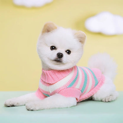 S-xxl Medium Knitted Dog Sweater for Small Dogs York Warm Cat Coat Winter Dogs Clothes Pet Costumes Dog Pullover Puppy Supplies