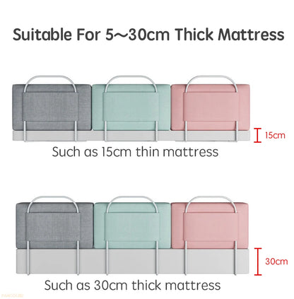 PANGDUBE 1pc 47cm Baby Bed Rail Child Bed Barrier for Kids Bed Fence Railing for Children's Bed Protection Kids Safety Railings