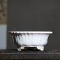 Chinese Style Purple Sand Flowerpot Home Desktop Ceramic Bonsai Pot Small Portable Handmade Succulent Glaze Flower Pots LC373