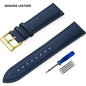 SAMCO Genuine Leather Watch Band 12/14/16/18/19/20/21/22/24 mm Watch Strap for Man Women High-quality Wrist Watchband + Tool