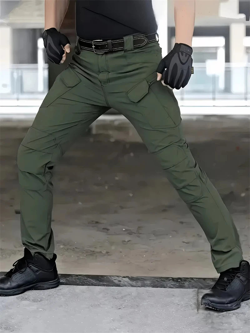 Tactical Cargo Pants Men Outdoor Waterproof SWAT Combat Military Camouflage Trousers Casual Multi Pocket Male Work Joggers