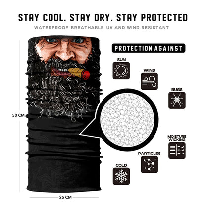 Seamless Snood Bandana Multifunctional Headwear Outdoor Sports Sun Protection Cycling Scarf Fishing Halloween Unisex Neck Mask