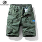 New Men Summer Outdoor Leisure Camouflage Comfortable Shorts Men Elastic Waist Loose Straight High-Quality Design Shorts Male