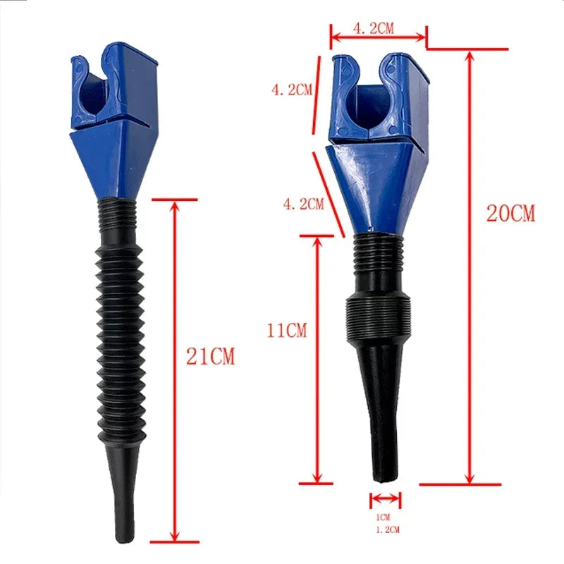 Car Refueling Funnel Gasoline Foldable Engine Oil Funnel Tool Plastic Funnel Car Motorcycle Refueling Tool Auto Accessories