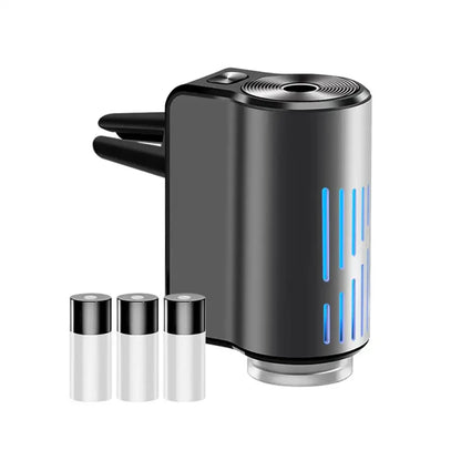New Car Air Vent Aroma Humidifier Air Diffuser With Atmosphere Light Electric Air Freshener Car Fragrance For Removing Odors